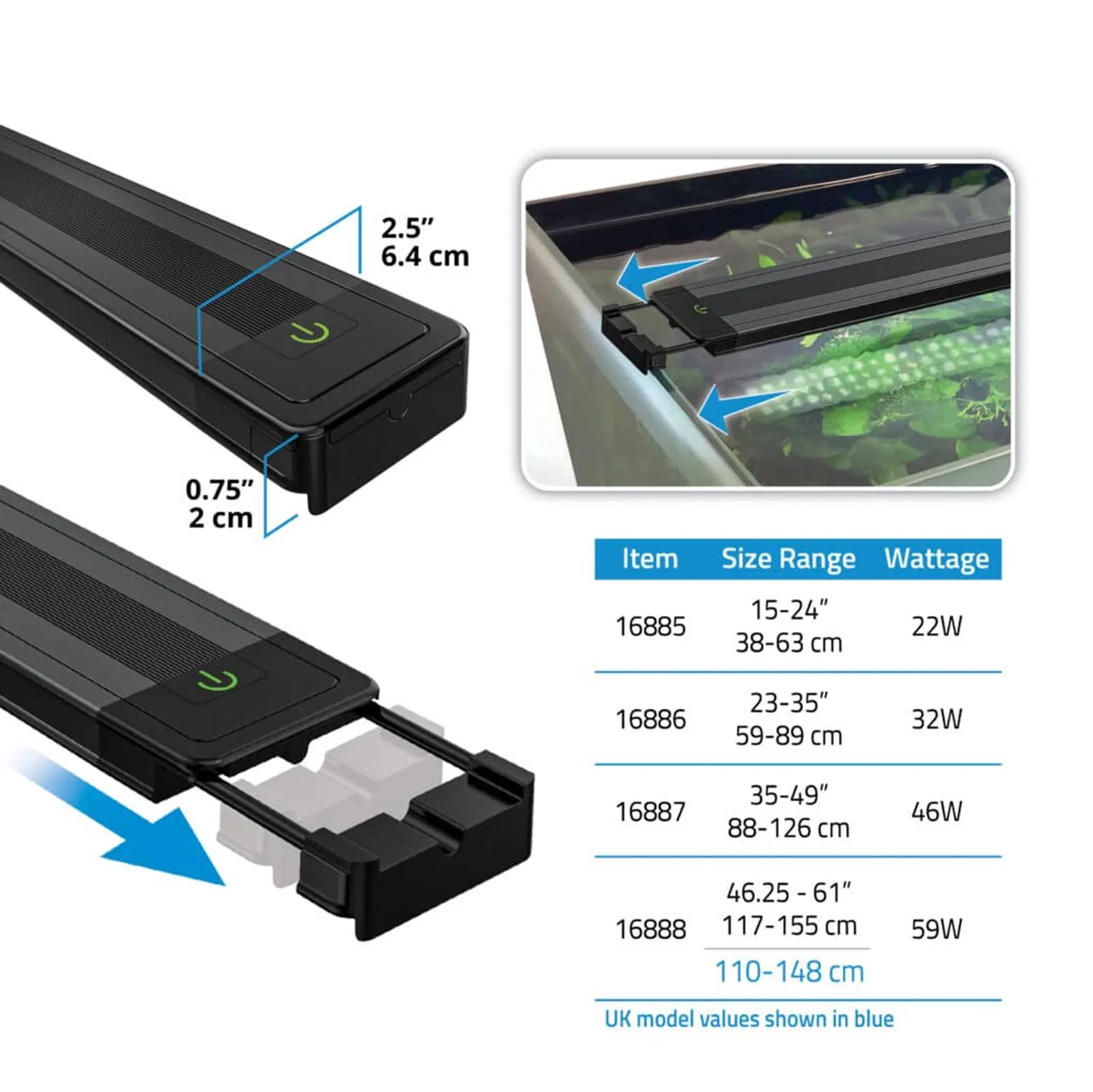 Fluval Plant 4.0 LED 46 Watt 88,2-125,8 cm